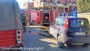 Vignanello - Garage in fiamme