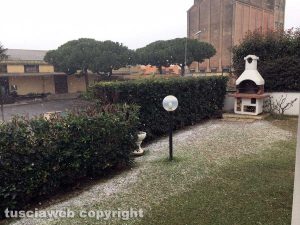 Maltempo - Fiocchi di neve a Tarquinia