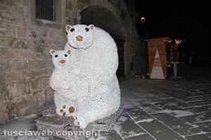 Viterbo sotto la neve - Piazza del Gesù