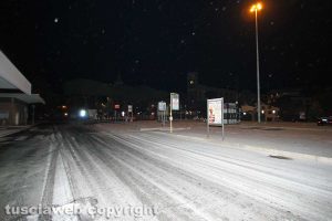 Viterbo sotto la neve - Piazza del Sacrario