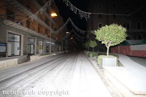 Viterbo sotto la neve - Via Marconi