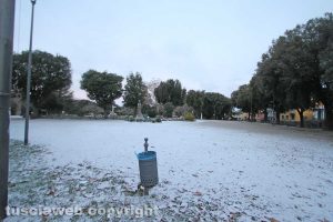 Viterbo - La neve di mattina - Pratogiardino Lucio Battisti