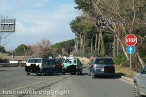 Viterbo - La fila sulla Sammartinese
