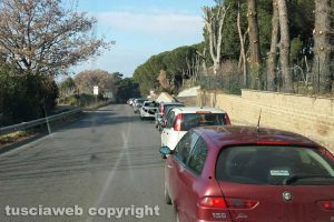Viterbo - La fila sulla Sammartinese