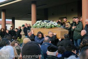 I funerali di Andrea Manca a Tuscania