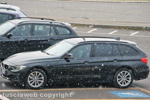 Viterbo - I primi fiocchi di neve