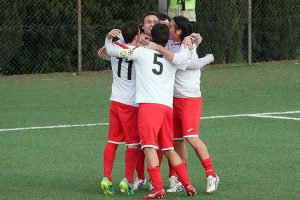 Sport - Calcio - Monterosi - L'esultanza dei biancorossi