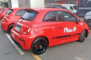 Sport - Motori - Le Abarth 595 del Rally Italia talent