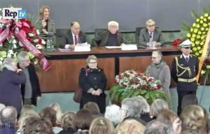 Roma - L'addio a Tullio De Mauro all'università La Sapienza