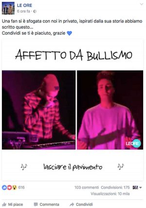 Musica - Il video di 'Affetto da bullismo' del gruppo Le Ore