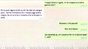 Caso Gino Pucciarelli - Le conversazioni su Whatsapp