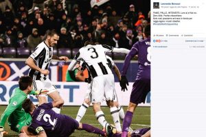 Sport - Calcio - Il commento di Leonardo Bonucci sulla sua pagina Facebook