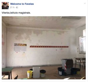 La foto del Santa Rosa postata sulla pagina Facebook "Welcome to favelas"
