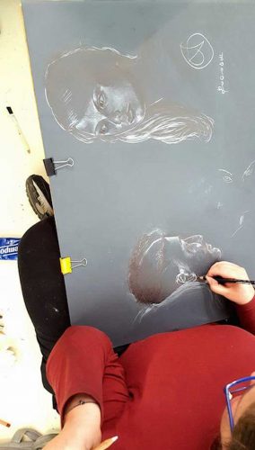 Viterbo - Scuola arti visive Next - Corso di disegno di nudo dal vivo