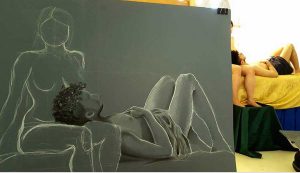 Viterbo - Scuola arti visive Next - Corso di disegno di nudo dal vivo