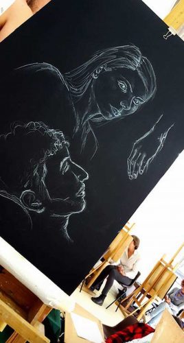 Viterbo - Scuola arti visive Next - Corso di disegno di nudo dal vivo