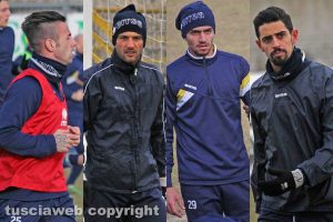 Sport - Calcio - Viterbese - Da sinistra: Sandomenico, Falcone, Doninelli e Jefferson