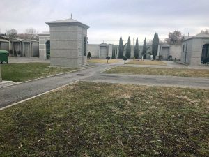 I lavori al cimitero di Vitorchiano