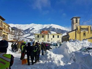 Soccorso alpino e speleologico Lazio in azione in Abruzzo