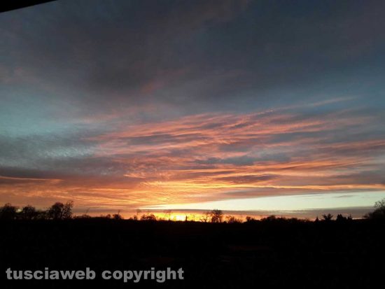 Tramonto sulle campagne di Ronciglione