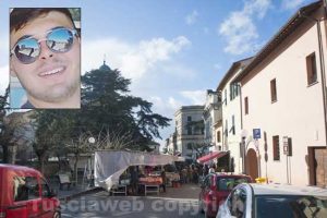 Canino - Nel riquadro in alto a sinistra Christian Poscia