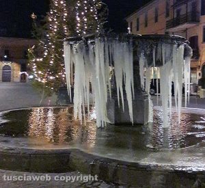 Fontana ghiacciata a San Martino al Cimino
