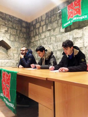 Viterbo - L'azione di Azione studentesca 