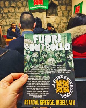Viterbo - L'azione di Azione studentesca 