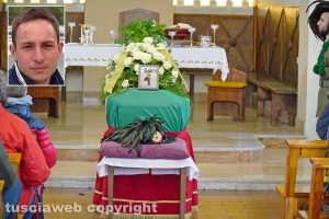 Grotte Santo Stefano - I funerali di Mauro Marsiglioni - Nel riquadro Mauro Marsiglioni