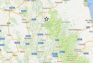 Centro Italia - Scossa di magnitudo 3,3 con epicentro a Visso