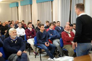 Tozzi parla agli arbitri di Viterbo