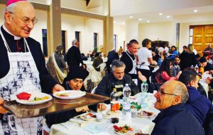 Viterbo - Il pranzo di solidarietà alla chiesa di Villanova