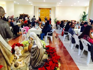 Viterbo - Il pranzo di solidarietà alla chiesa di Villanova