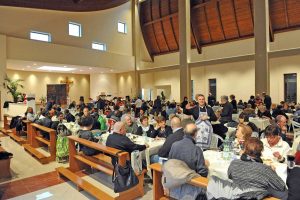 Viterbo - Il pranzo di solidarietà alla chiesa di Villanova
