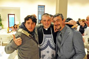 Viterbo - Il pranzo di solidarietà alla chiesa di Villanova