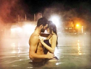Viterbo - Uomini e Donne - Federico Gregucci e Clarissa Marchese alle Terme dei Papi
