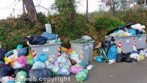 Viterbo - L'isola ecologica in strada Fagiano