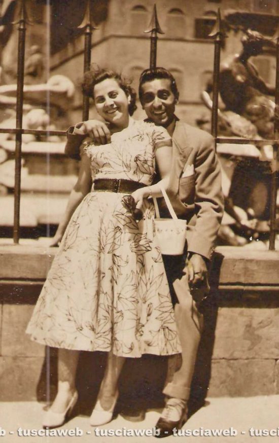 Firenze - Come eravamo 1954 - Elena ed Ezio Onofri in viaggio di nozze