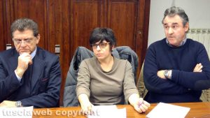 Viterbo - Terza commissione - Carla Valentino e a destra Nazzareno Vecchioni