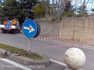 Viterbo - Lavori in via Vico Squarano