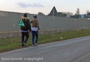 Viterbo - Profughi arrivano al campo dell'ex fiera