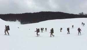 L'esercitazione a Campo felice degli allievi marescialli