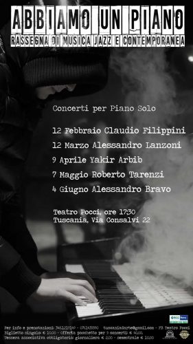 Tuscania - Al teatro Pocci la rassegna "Abbiamo un piano"