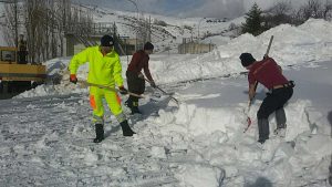 La Protezione civile porta solidarietà a Campotosto