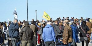 La manifestazione pubblica contro l'autostrada a Orbetello