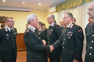 Viterbo - Carabinieri - La visita del comandante interregionale Podgora, Ilio Ciceri