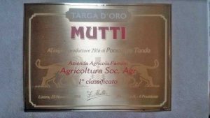 La targa d'oro Mutti