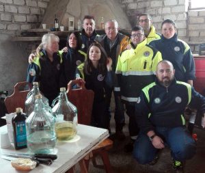 Protezione civile di Viterbo ad Accumoli