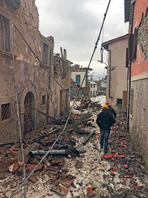 Le zone colpite dal terremoto 