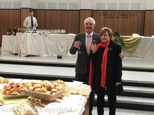 Maurizio Federici con la moglie